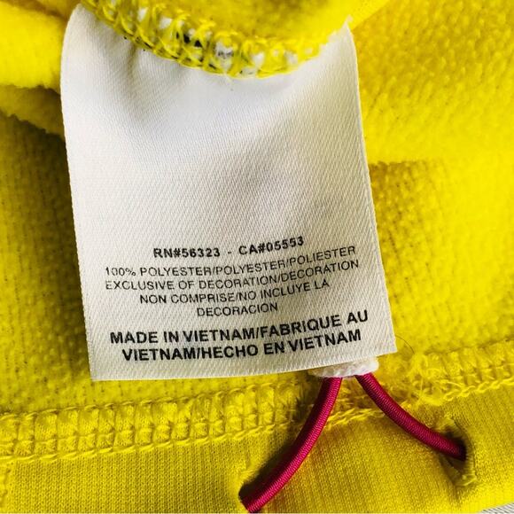 Nike Therma Fit Two Tone Yellow Turquoise Hoodie Pink Swoosh Logo - Picture 11 of 16